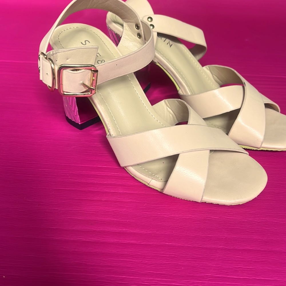 SHEIN pink sandals, size 6